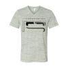 White Marble Unisex Jersey Short-Sleeve V-Neck T-Shirt Thumbnail