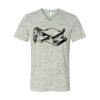 White Marble Unisex Jersey Short-Sleeve V-Neck T-Shirt Thumbnail