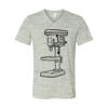 White Marble Unisex Jersey Short-Sleeve V-Neck T-Shirt Thumbnail