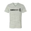 White Marble Unisex Jersey Short-Sleeve V-Neck T-Shirt Thumbnail
