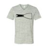 White Marble Unisex Jersey Short-Sleeve V-Neck T-Shirt Thumbnail