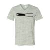 White Marble Unisex Jersey Short-Sleeve V-Neck T-Shirt Thumbnail