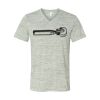 White Marble Unisex Jersey Short-Sleeve V-Neck T-Shirt Thumbnail
