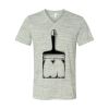 White Marble Unisex Jersey Short-Sleeve V-Neck T-Shirt Thumbnail