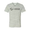 White Marble Unisex Jersey Short-Sleeve V-Neck T-Shirt Thumbnail