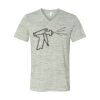 White Marble Unisex Jersey Short-Sleeve V-Neck T-Shirt Thumbnail