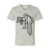 White Marble Unisex Jersey Short-Sleeve V-Neck T-Shirt Thumbnail