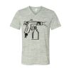 White Marble Unisex Jersey Short-Sleeve V-Neck T-Shirt Thumbnail
