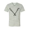 White Marble Unisex Jersey Short-Sleeve V-Neck T-Shirt Thumbnail