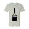 White Marble Unisex Jersey Short-Sleeve V-Neck T-Shirt Thumbnail