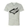 White Marble Unisex Jersey Short-Sleeve V-Neck T-Shirt Thumbnail