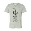 White Marble Unisex Jersey Short-Sleeve V-Neck T-Shirt Thumbnail