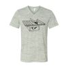 White Marble Unisex Jersey Short-Sleeve V-Neck T-Shirt Thumbnail