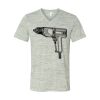 White Marble Unisex Jersey Short-Sleeve V-Neck T-Shirt Thumbnail