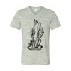 White Marble Unisex Jersey Short-Sleeve V-Neck T-Shirt Thumbnail