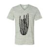 White Marble Unisex Jersey Short-Sleeve V-Neck T-Shirt Thumbnail