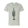 White Marble Unisex Jersey Short-Sleeve V-Neck T-Shirt Thumbnail