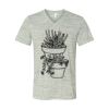 White Marble Unisex Jersey Short-Sleeve V-Neck T-Shirt Thumbnail