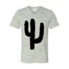 White Marble Unisex Jersey Short-Sleeve V-Neck T-Shirt Thumbnail