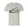 White Marble Unisex Jersey Short-Sleeve V-Neck T-Shirt Thumbnail