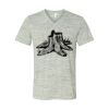 White Marble Unisex Jersey Short-Sleeve V-Neck T-Shirt Thumbnail