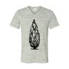 White Marble Unisex Jersey Short-Sleeve V-Neck T-Shirt Thumbnail