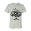 White Marble Unisex Jersey Short-Sleeve V-Neck T-Shirt Thumbnail