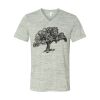 White Marble Unisex Jersey Short-Sleeve V-Neck T-Shirt Thumbnail