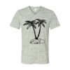 White Marble Unisex Jersey Short-Sleeve V-Neck T-Shirt Thumbnail