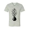 White Marble Unisex Jersey Short-Sleeve V-Neck T-Shirt Thumbnail