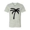 White Marble Unisex Jersey Short-Sleeve V-Neck T-Shirt Thumbnail