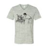 White Marble Unisex Jersey Short-Sleeve V-Neck T-Shirt Thumbnail