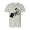 White Marble Unisex Jersey Short-Sleeve V-Neck T-Shirt Thumbnail