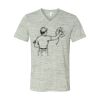 White Marble Unisex Jersey Short-Sleeve V-Neck T-Shirt Thumbnail