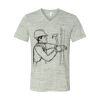 White Marble Unisex Jersey Short-Sleeve V-Neck T-Shirt Thumbnail