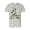 White Marble Unisex Jersey Short-Sleeve V-Neck T-Shirt Thumbnail
