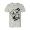 White Marble Unisex Jersey Short-Sleeve V-Neck T-Shirt Thumbnail