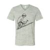 White Marble Unisex Jersey Short-Sleeve V-Neck T-Shirt Thumbnail