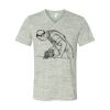 White Marble Unisex Jersey Short-Sleeve V-Neck T-Shirt Thumbnail