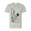 White Marble Unisex Jersey Short-Sleeve V-Neck T-Shirt Thumbnail