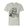 White Marble Unisex Jersey Short-Sleeve V-Neck T-Shirt Thumbnail