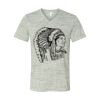 White Marble Unisex Jersey Short-Sleeve V-Neck T-Shirt Thumbnail