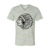 White Marble Unisex Jersey Short-Sleeve V-Neck T-Shirt Thumbnail