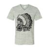 White Marble Unisex Jersey Short-Sleeve V-Neck T-Shirt Thumbnail
