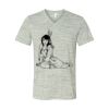White Marble Unisex Jersey Short-Sleeve V-Neck T-Shirt Thumbnail