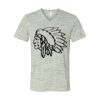 White Marble Unisex Jersey Short-Sleeve V-Neck T-Shirt Thumbnail