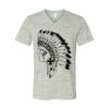 White Marble Unisex Jersey Short-Sleeve V-Neck T-Shirt Thumbnail