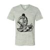 White Marble Unisex Jersey Short-Sleeve V-Neck T-Shirt Thumbnail
