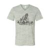 White Marble Unisex Jersey Short-Sleeve V-Neck T-Shirt Thumbnail