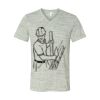 White Marble Unisex Jersey Short-Sleeve V-Neck T-Shirt Thumbnail